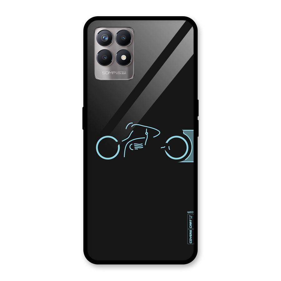 Blue Ride Glass Back Case for Realme Narzo 50