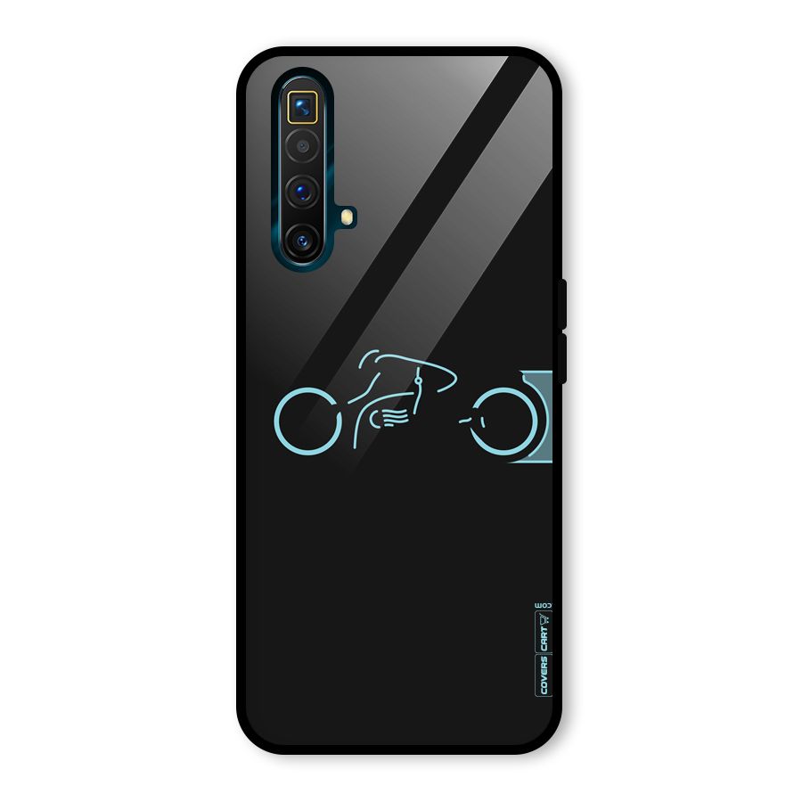 Blue Ride Glass Back Case for Realme X3
