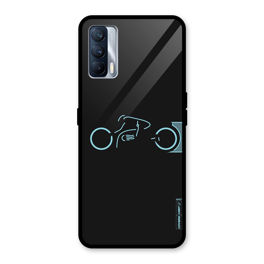 Blue Ride Glass Back Case for Realme X7