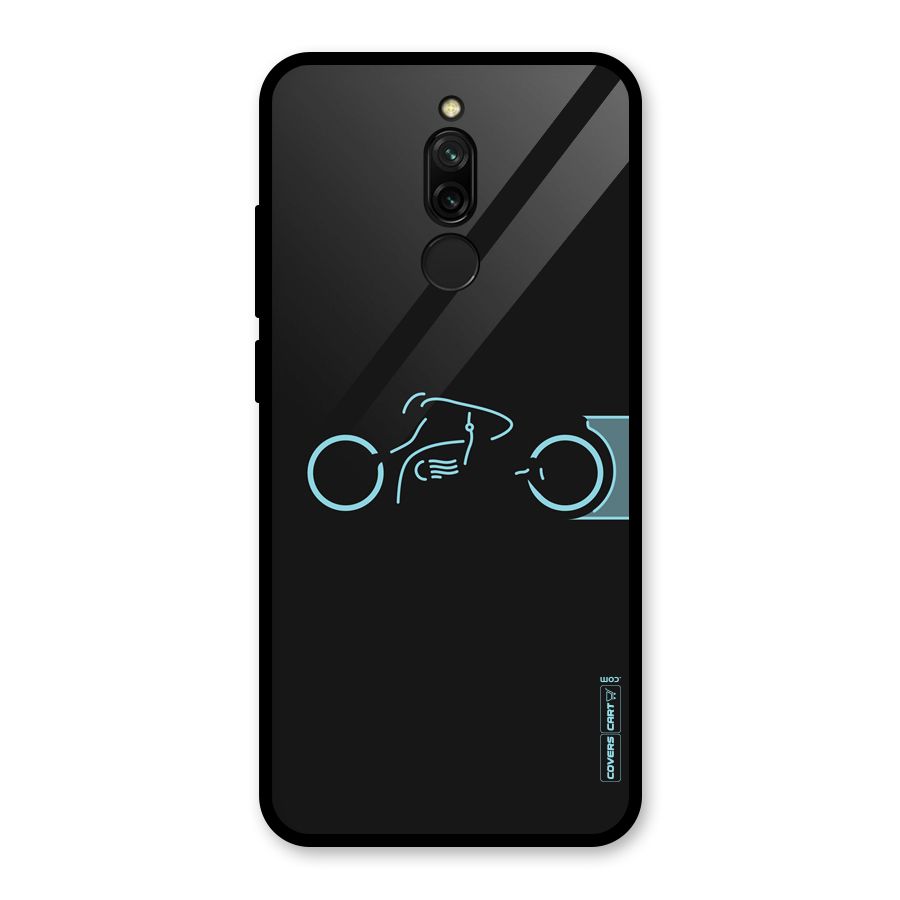 Blue Ride Glass Back Case for Redmi 8