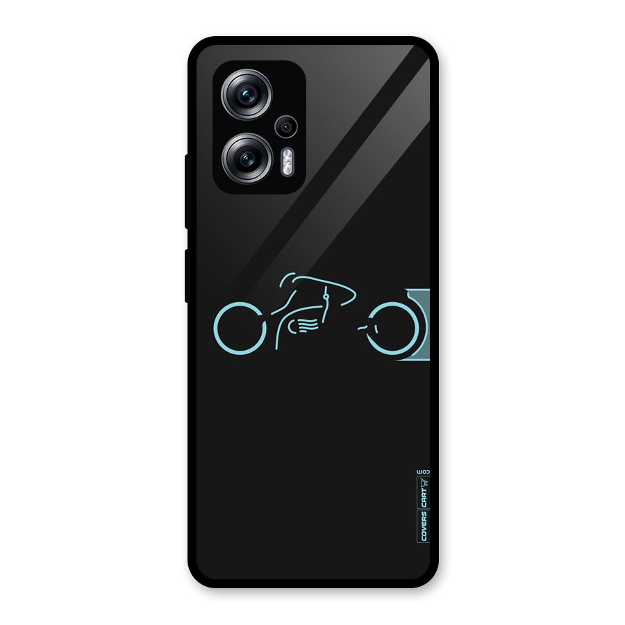 Blue Ride Glass Back Case for Redmi K50i