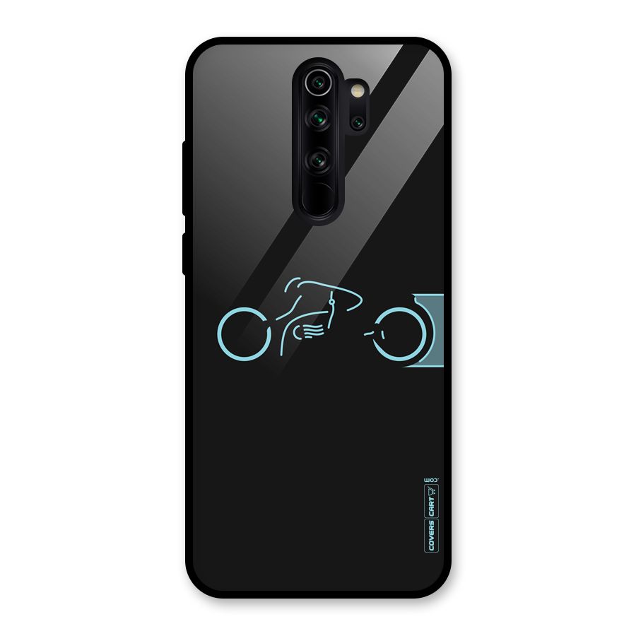 Blue Ride Glass Back Case for Redmi Note 8 Pro