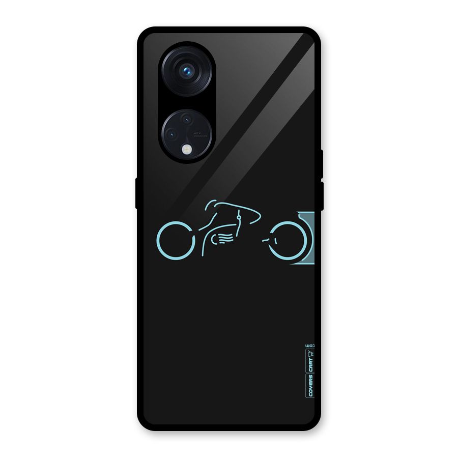 Blue Ride Glass Back Case for Reno8 T 5G