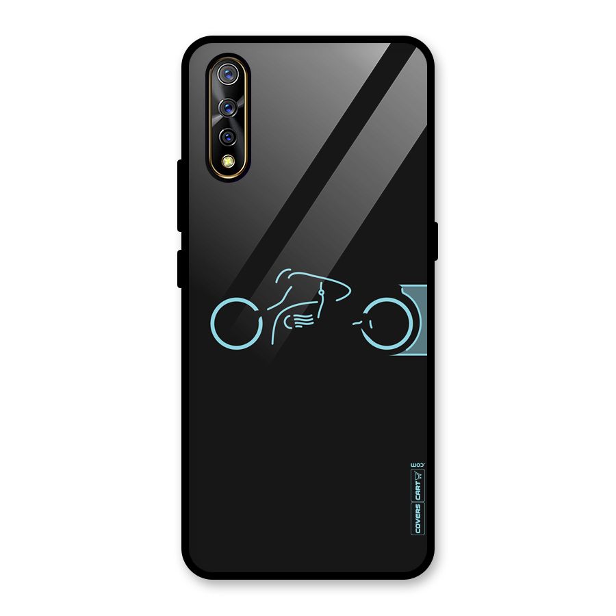 Blue Ride Glass Back Case for Vivo S1