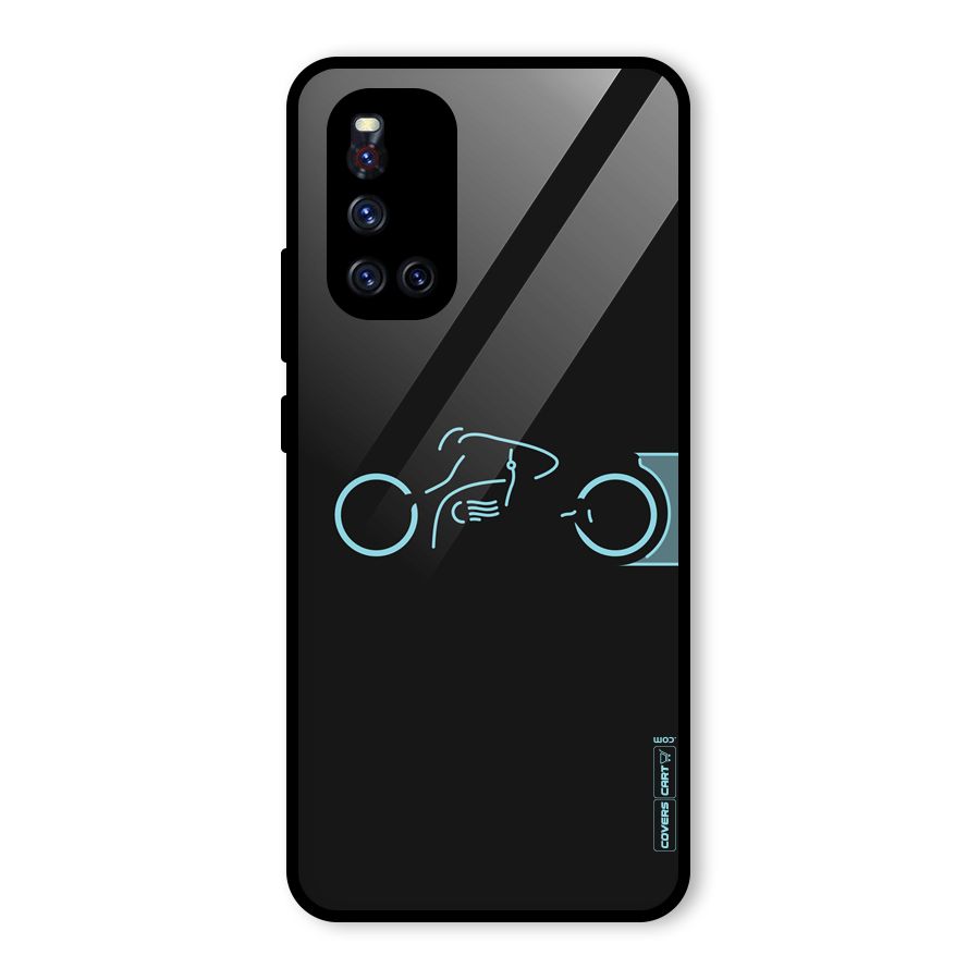 Blue Ride Glass Back Case for Vivo V19