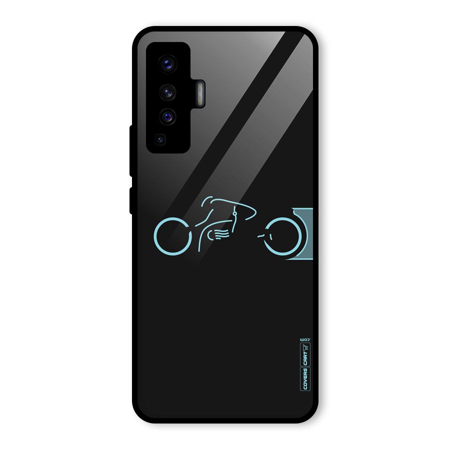 Blue Ride Glass Back Case for Vivo X50