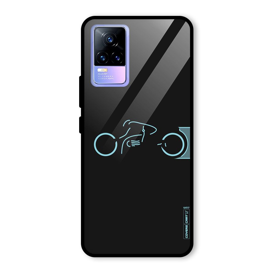 Blue Ride Glass Back Case for Vivo Y73