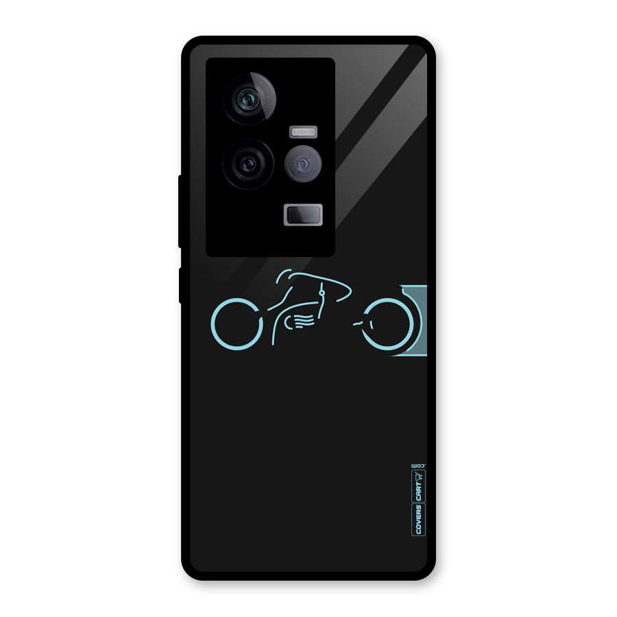 Blue Ride Glass Back Case for Vivo iQOO 11 5G