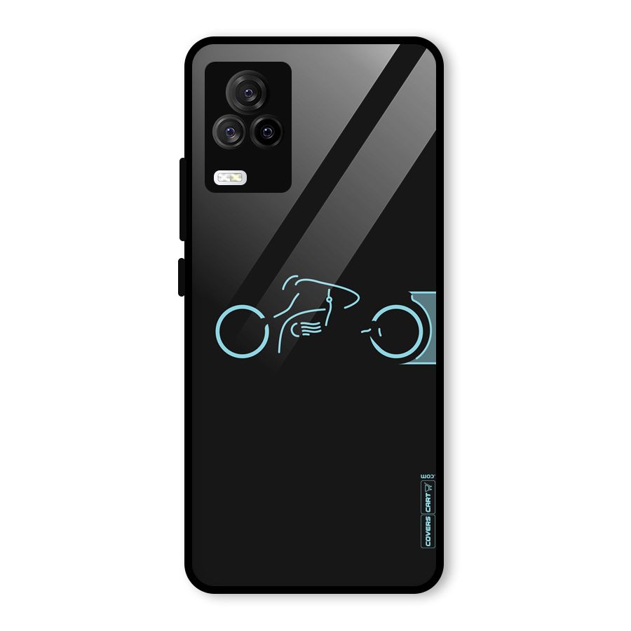 Blue Ride Glass Back Case for Vivo iQOO 7 Legend 5G