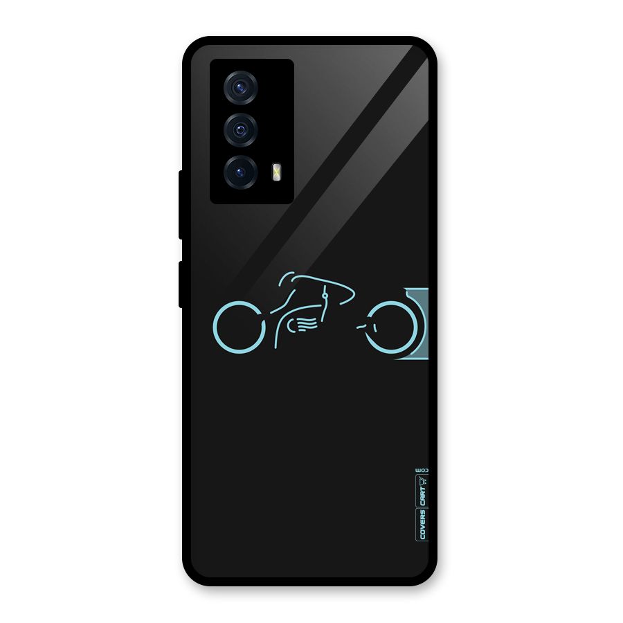 Blue Ride Glass Back Case for Vivo iQOO Z5