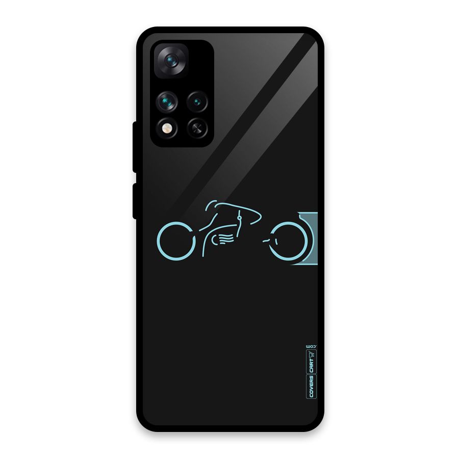 Blue Ride Glass Back Case for Xiaomi 11i HyperCharge 5G