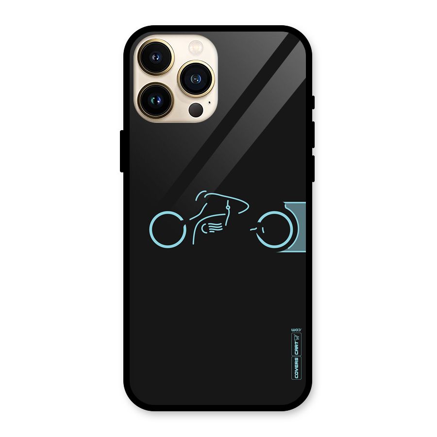 Blue Ride Glass Back Case for iPhone 13 Pro Max
