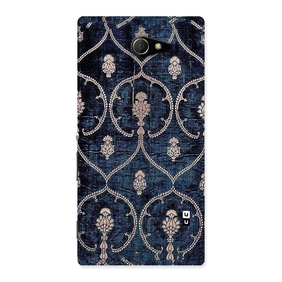 Blue Shade Rug Back Case for Sony Xperia M2