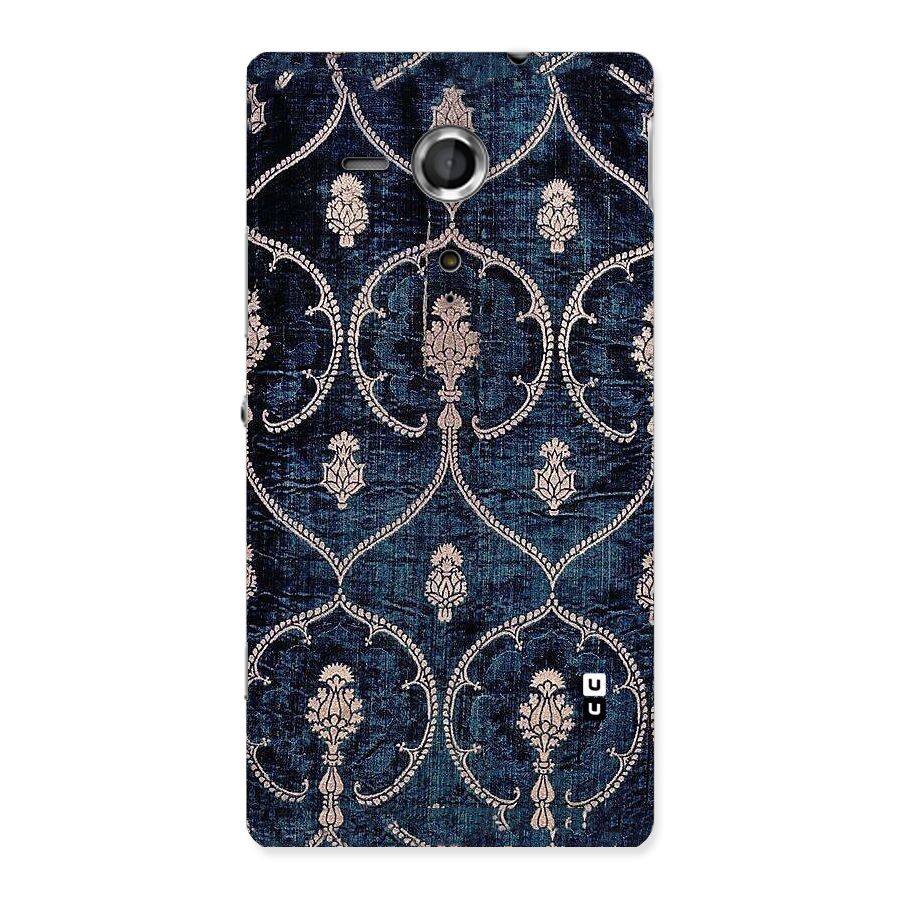 Blue Shade Rug Back Case for Sony Xperia SP