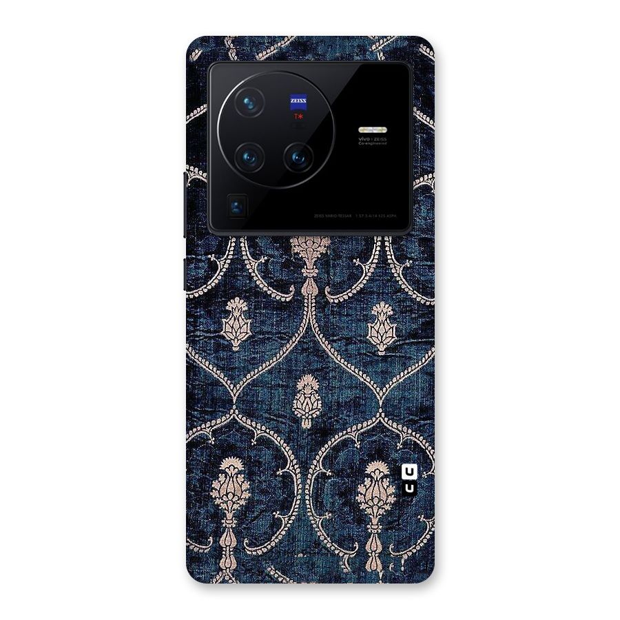 Blue Shade Rug Back Case for Vivo X80 Pro