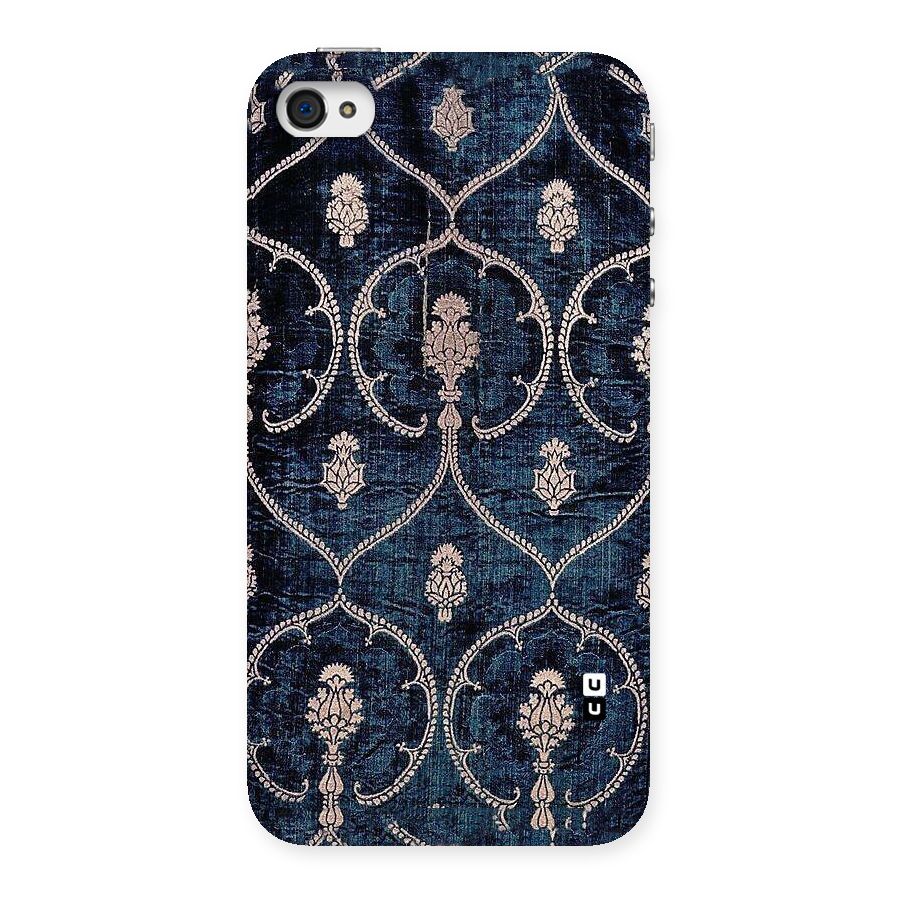 Blue Shade Rug Back Case for iPhone 4 4s