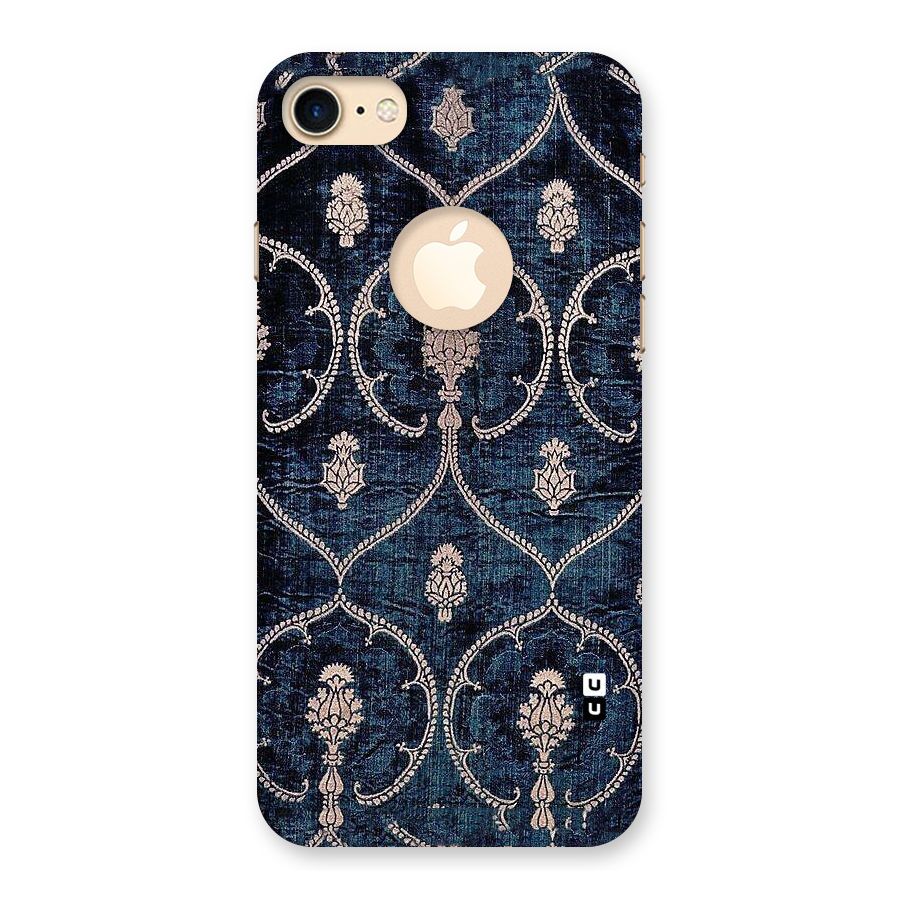 Blue Shade Rug Back Case for iPhone 7 Logo Cut