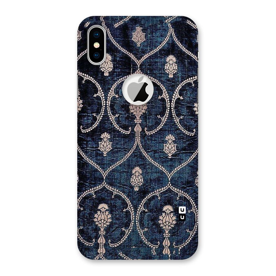 Blue Shade Rug Back Case for iPhone X Logo Cut
