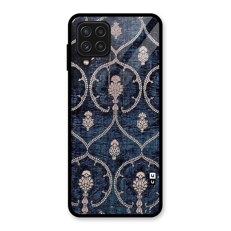 Blue Shade Rug Glass Back Case for Galaxy A22 4G