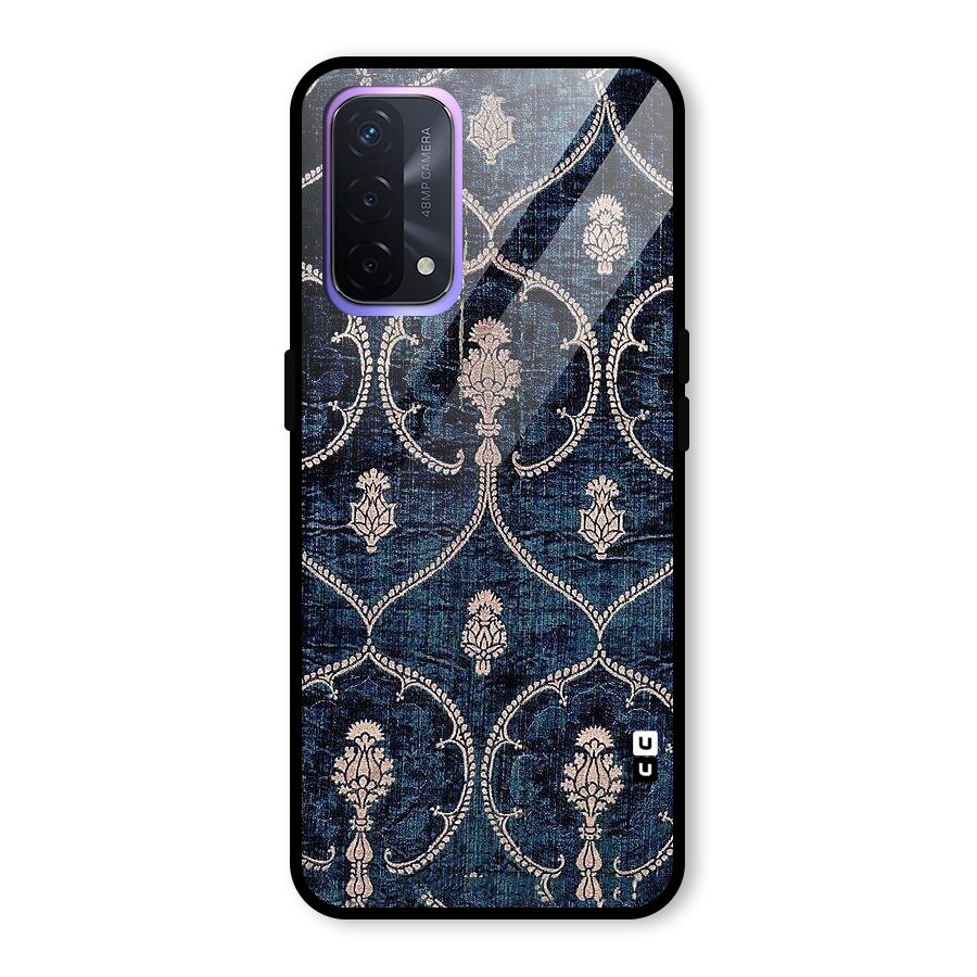 Blue Shade Rug Glass Back Case for Oppo A74 5G
