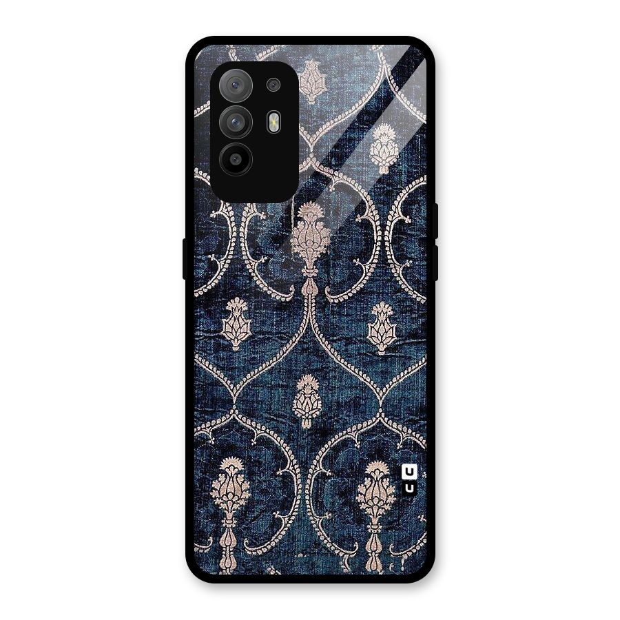 Blue Shade Rug Glass Back Case for Oppo F19 Pro Plus 5G