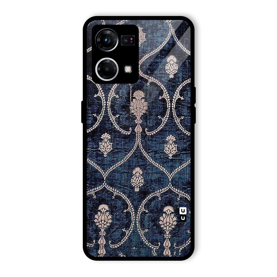 Blue Shade Rug Glass Back Case for Oppo F21 Pro 5G