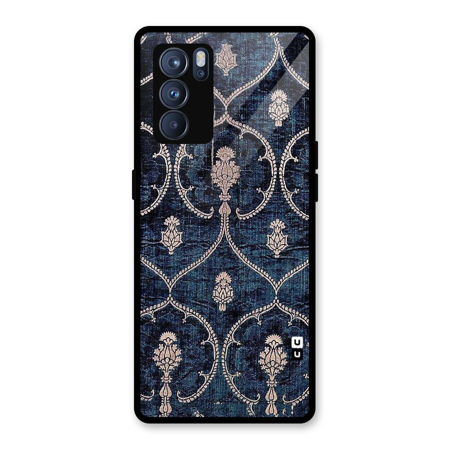Blue Shade Rug Glass Back Case for Oppo Reno6 Pro 5G