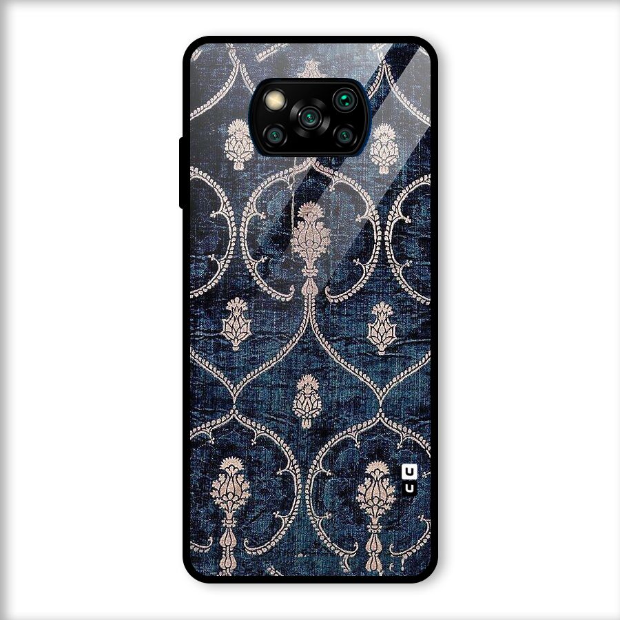 Blue Shade Rug Glass Back Case for Poco X3