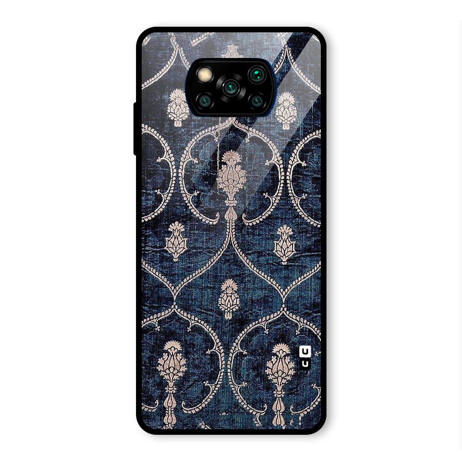Blue Shade Rug Glass Back Case for Poco X3 Pro