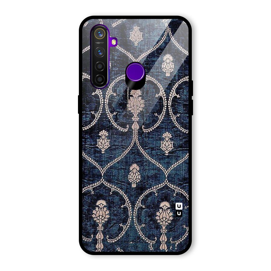 Blue Shade Rug Glass Back Case for Realme 5 Pro