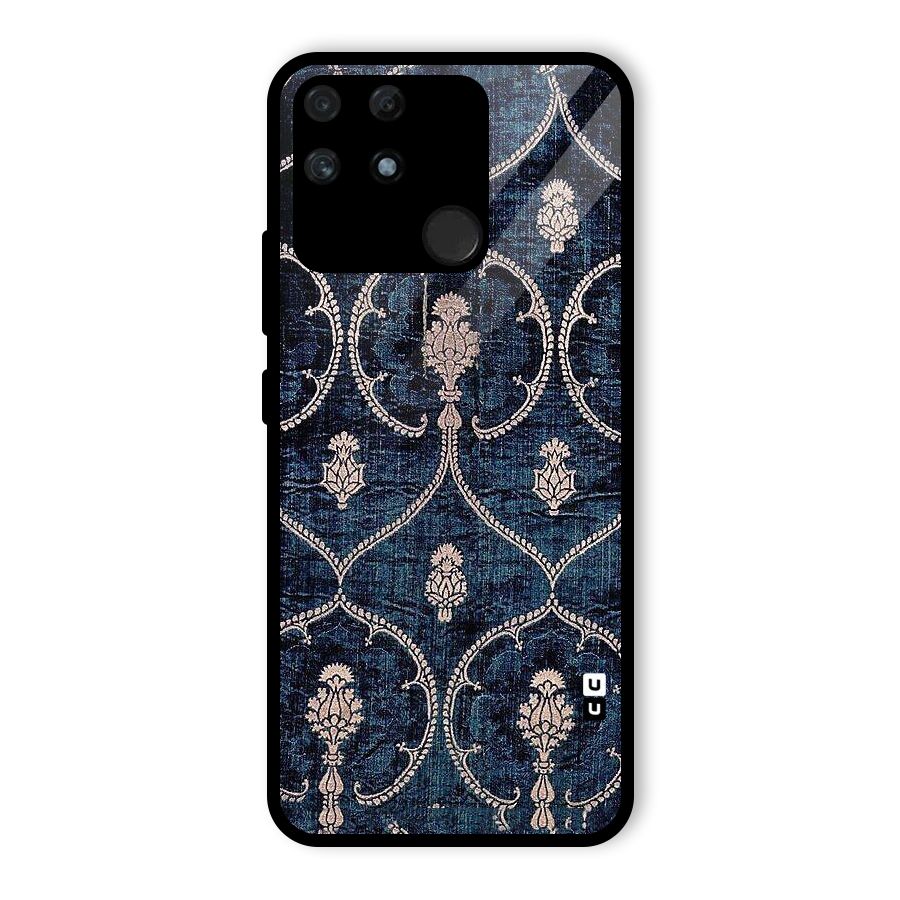 Blue Shade Rug Glass Back Case for Realme Narzo 50A