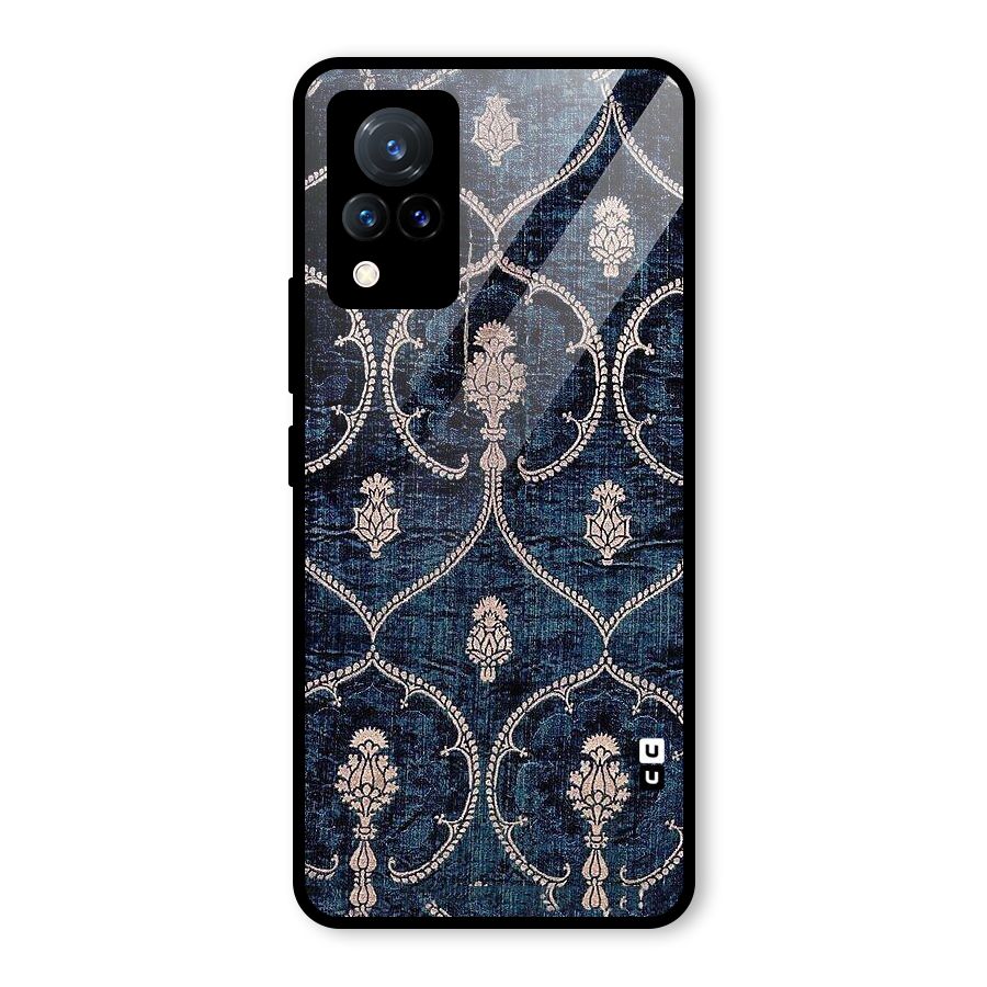 Blue Shade Rug Glass Back Case for Vivo V21 5G