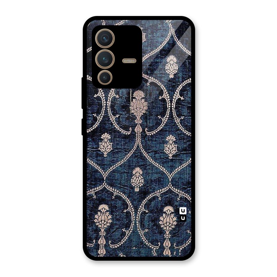 Blue Shade Rug Glass Back Case for Vivo V23 5G
