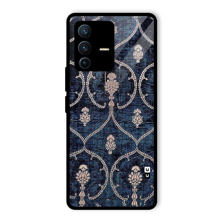 Blue Shade Rug Glass Back Case for Vivo V23 Pro