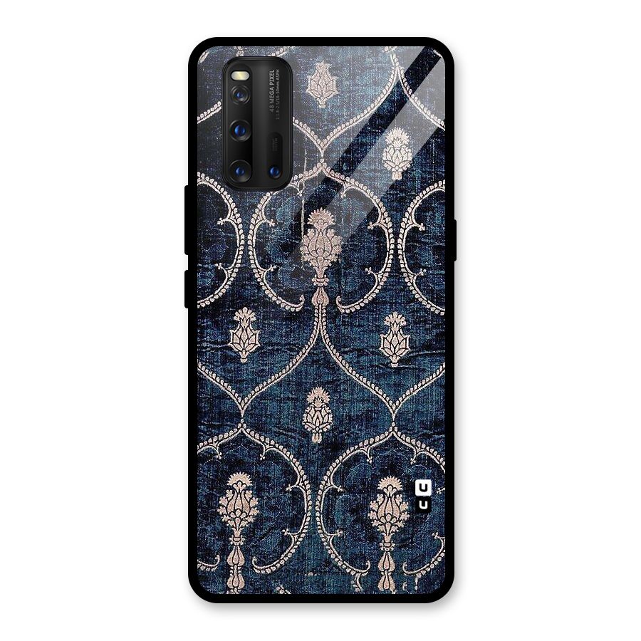 Blue Shade Rug Glass Back Case for Vivo iQOO 3