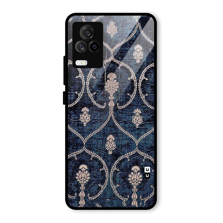 Blue Shade Rug Glass Back Case for Vivo iQOO 7 Legend 5G
