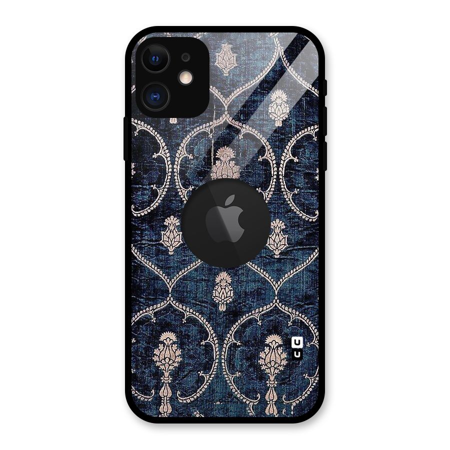 Blue Shade Rug Glass Back Case for iPhone 11 Logo Cut