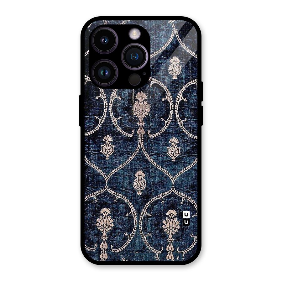 Blue Shade Rug Glass Back Case for iPhone 14 Pro