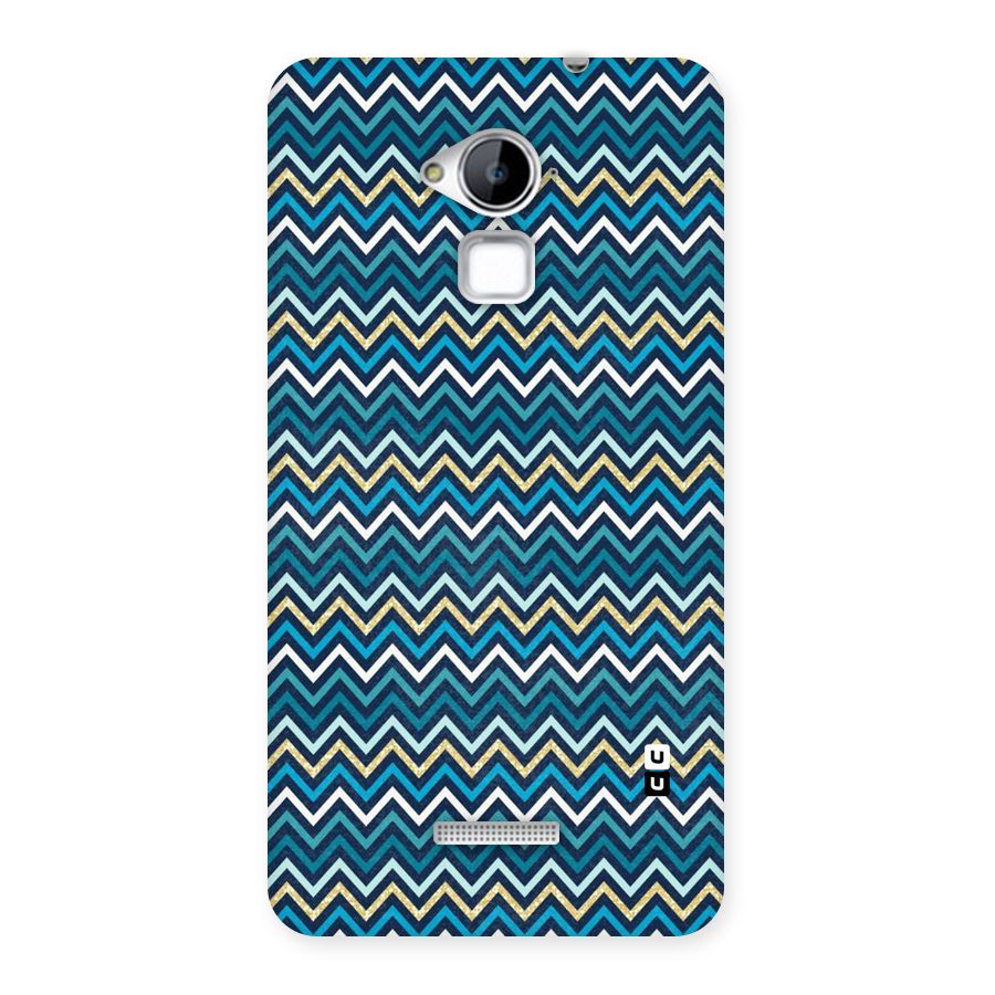Blue Shades Chevron Pattern Back Case for Coolpad Note 3