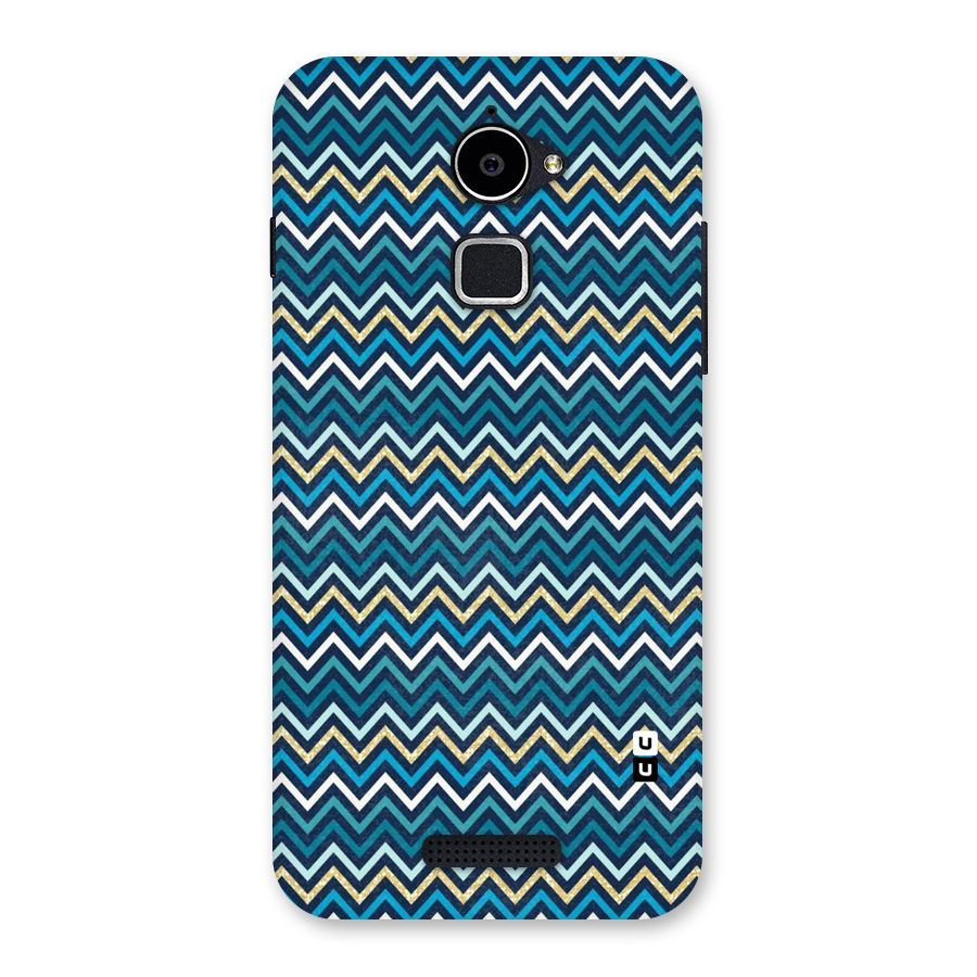 Blue Shades Chevron Pattern Back Case for Coolpad Note 3 Lite