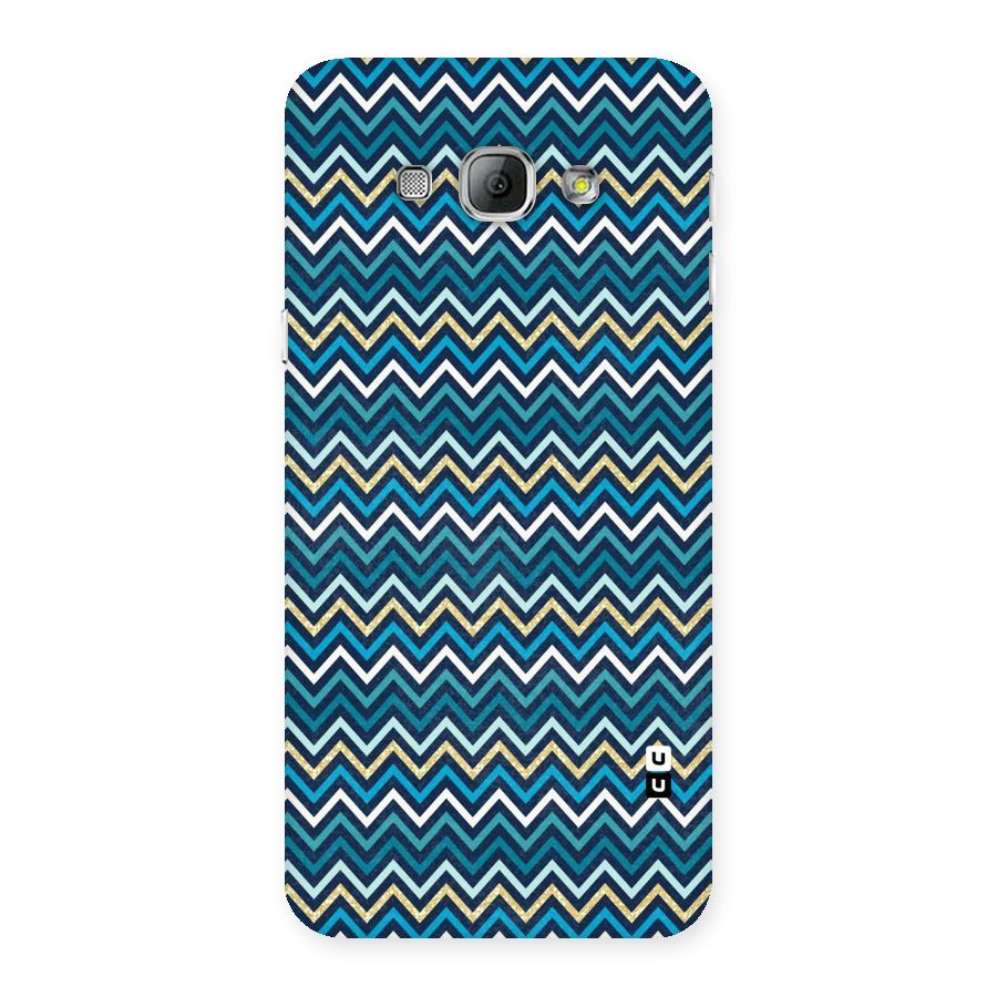 Blue Shades Chevron Pattern Back Case for Galaxy A8