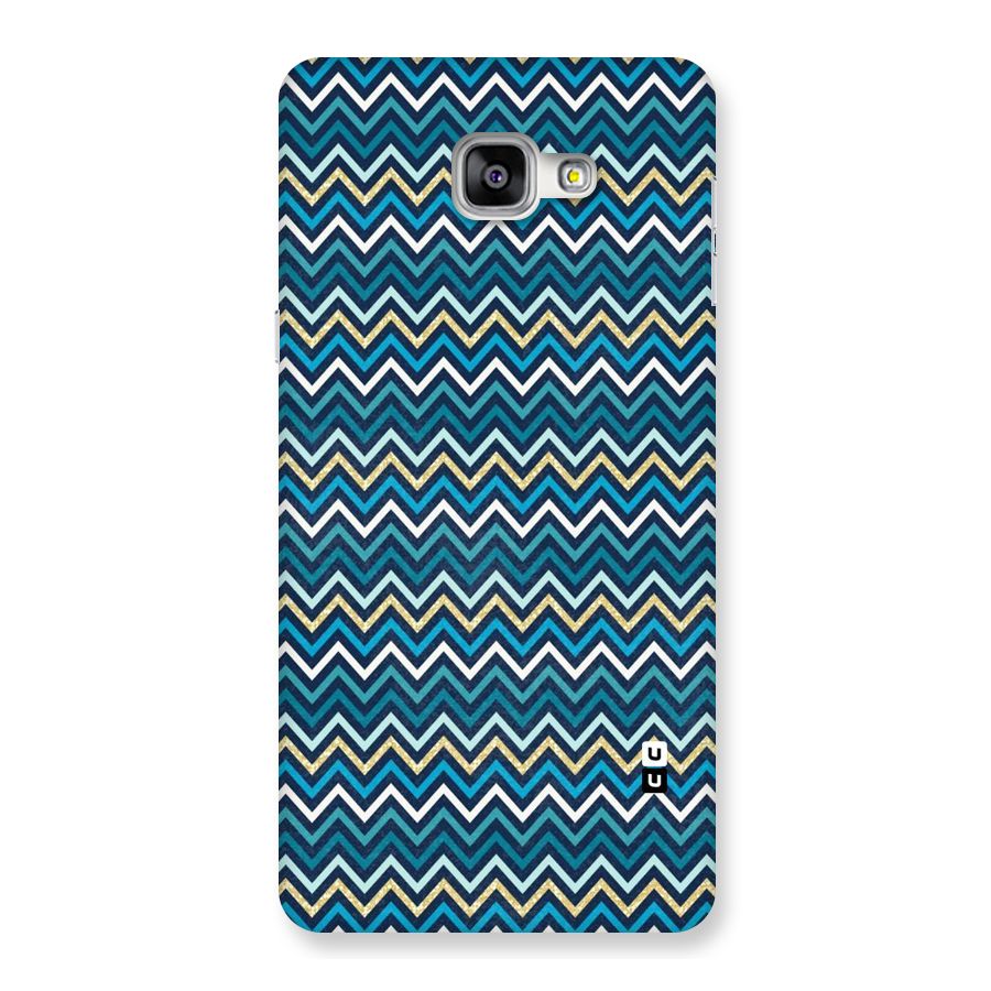 Blue Shades Chevron Pattern Back Case for Galaxy A9