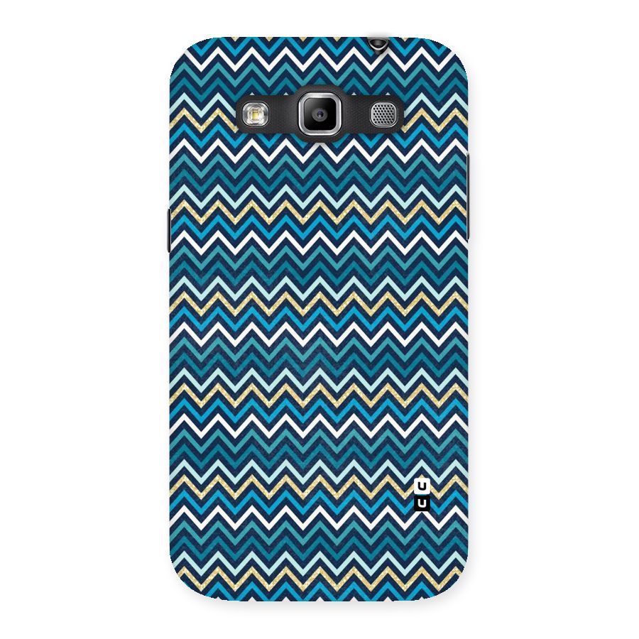 Blue Shades Chevron Pattern Back Case for Galaxy Grand Quattro