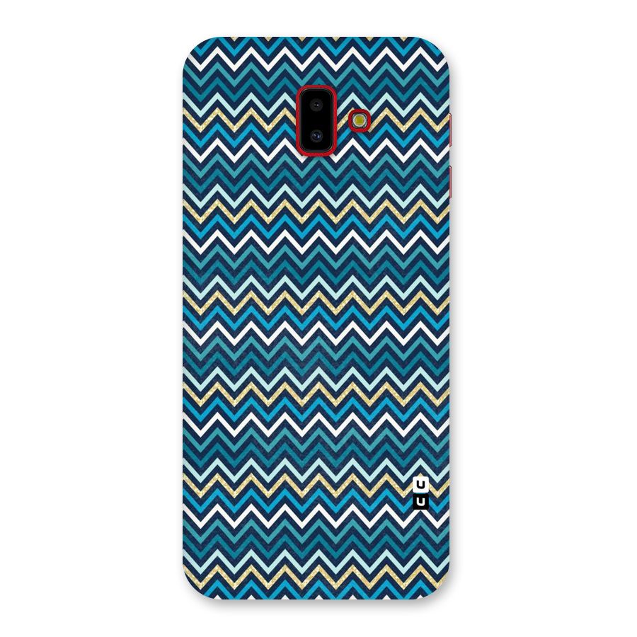 Blue Shades Chevron Pattern Back Case for Galaxy J6 Plus