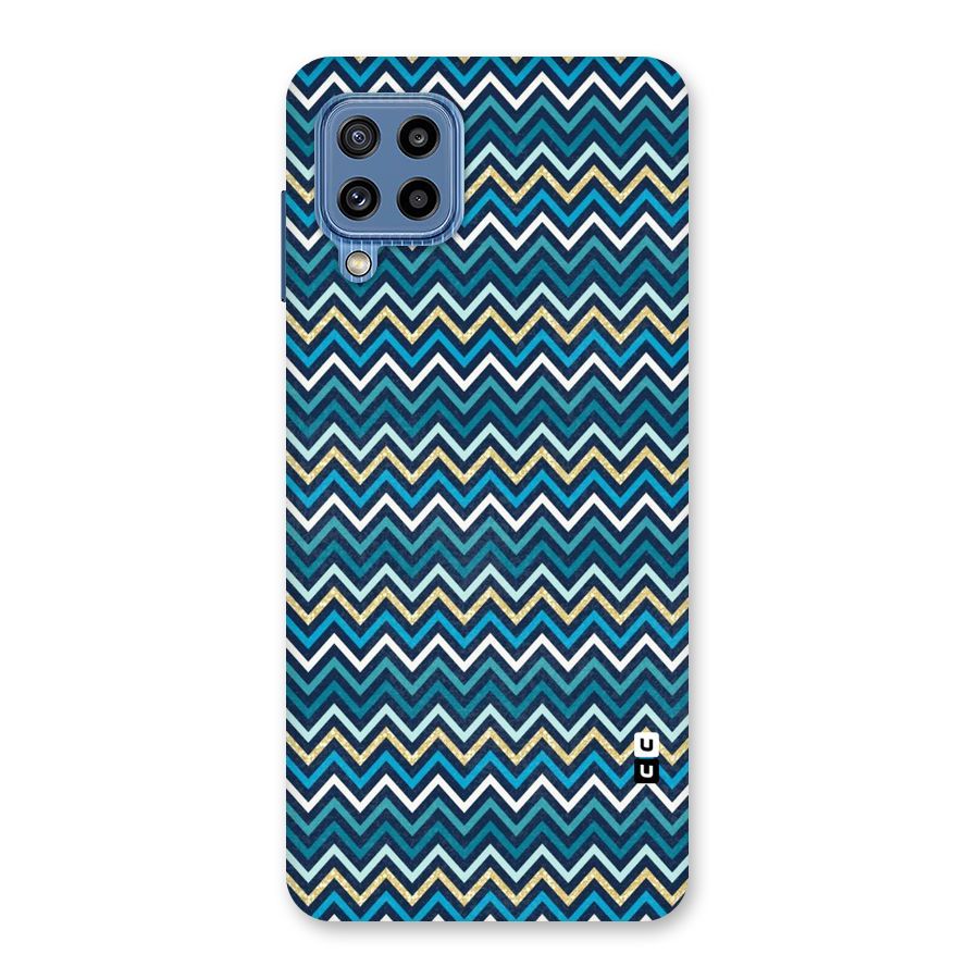Blue Shades Chevron Pattern Back Case for Galaxy M32