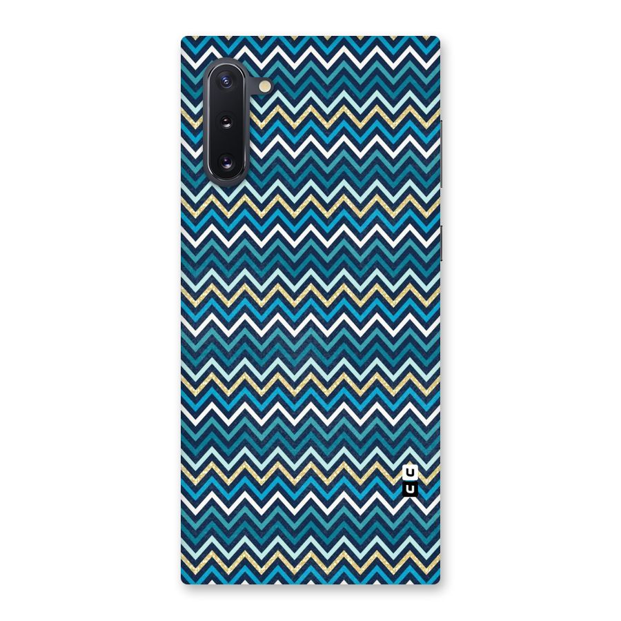 Blue Shades Chevron Pattern Back Case for Galaxy Note 10