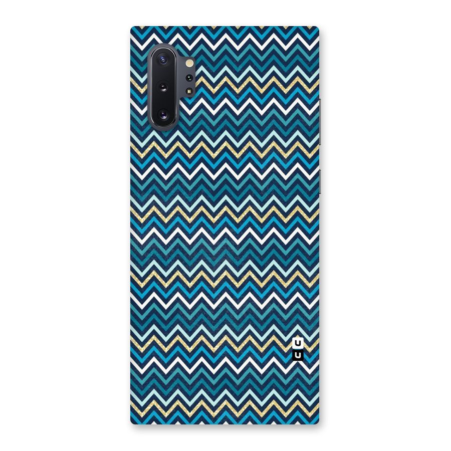 Blue Shades Chevron Pattern Back Case for Galaxy Note 10 Plus