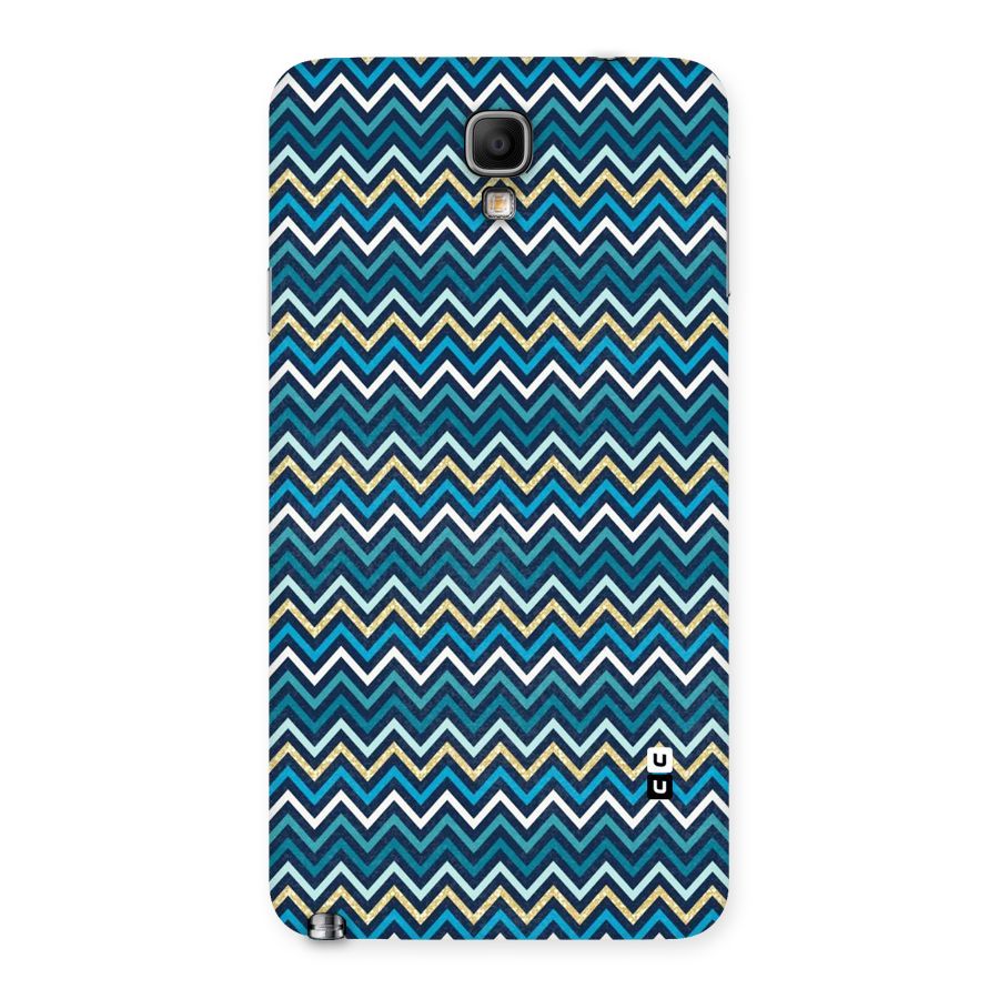 Blue Shades Chevron Pattern Back Case for Galaxy Note 3 Neo