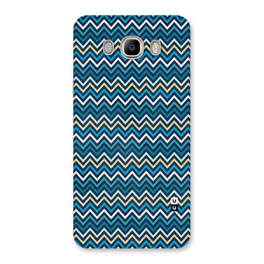 Blue Shades Chevron Pattern Back Case for Galaxy On8