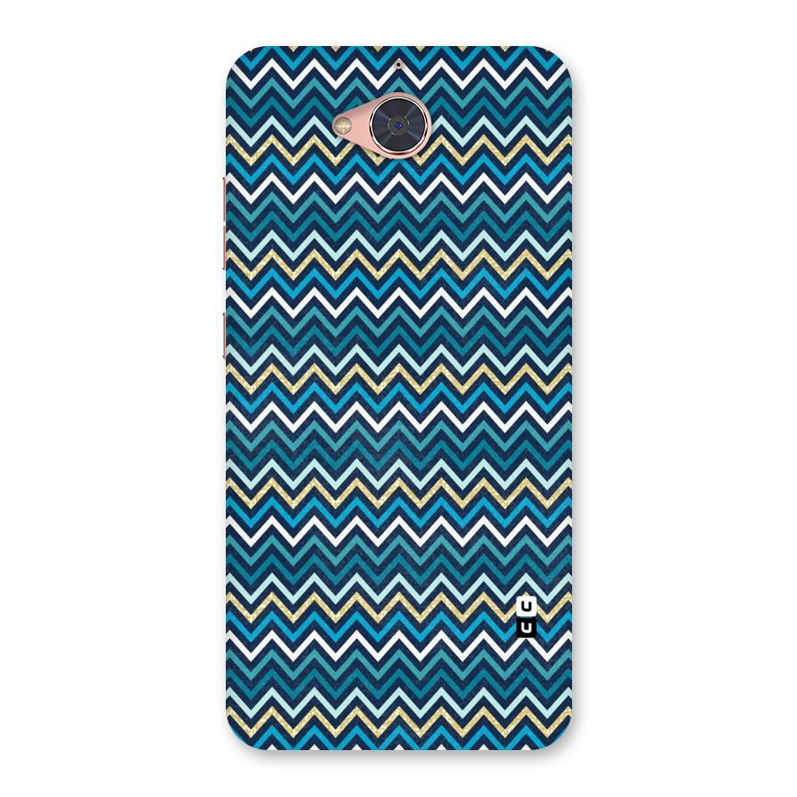 Blue Shades Chevron Pattern Back Case for Gionee S6 Pro